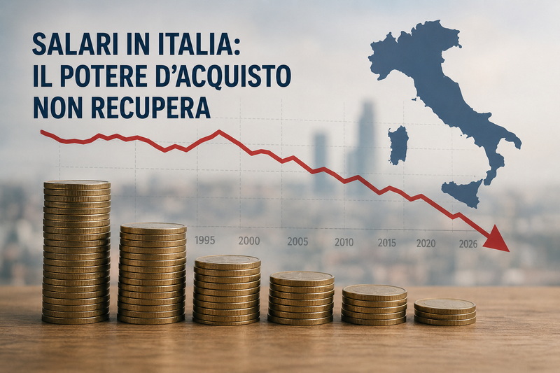 Salari italiani, il lavoro cresce ma il potere d’acquisto resta indietro: perché il problema è strutturale salari reali Italia